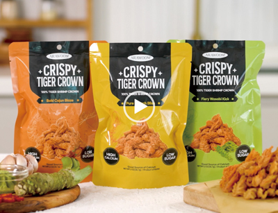 Fried Black Tiger Shrimp Snack