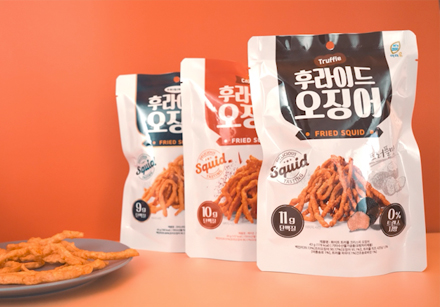 국내용 후라이드오징어(오리지널, 케이준, 트러플)