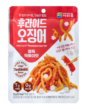 후라이드 오징어 별톡 떡볶이맛