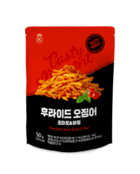 후라이드 오징어 토마토&바질
