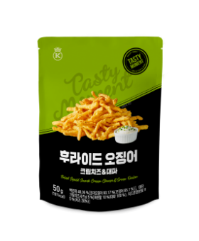 후라이드 오징어 크림치즈&대파