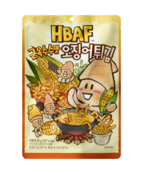 HBAF 군옥수수맛 오징어튀김